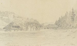 トラブシャッヘン 作： Albert Anker